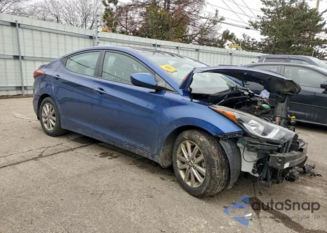 2016 Hyundai Elantra Se from USA, damaged, VIN 5NPDH4AE0GH785726
